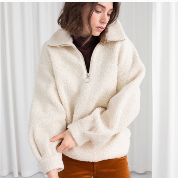& Other Stories Jackets & Blazers - SOLD 🚨 & Other Stories- Faux shearling pullover